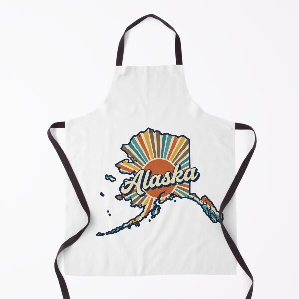 Item preview, Alaska Retro Sunset State Silhouette – Vintage Distressed Design designed and sold by Paper Drip.