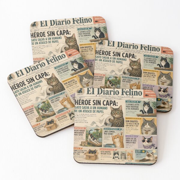 Item preview, The Feline Diary: heroes, whiskers and feline adventures designed and sold by Opps-diseño.