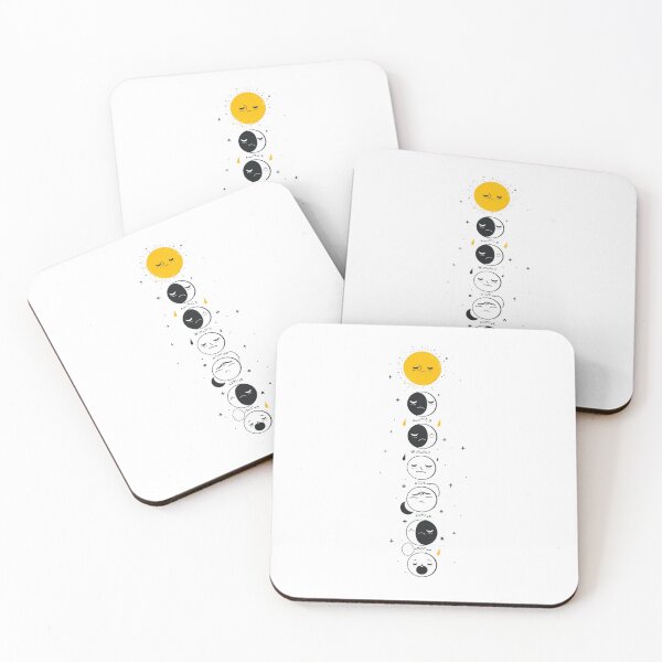 Item preview, Moon Phases Moods  Minimalist Teen Art designed and sold by BoxofMoments.