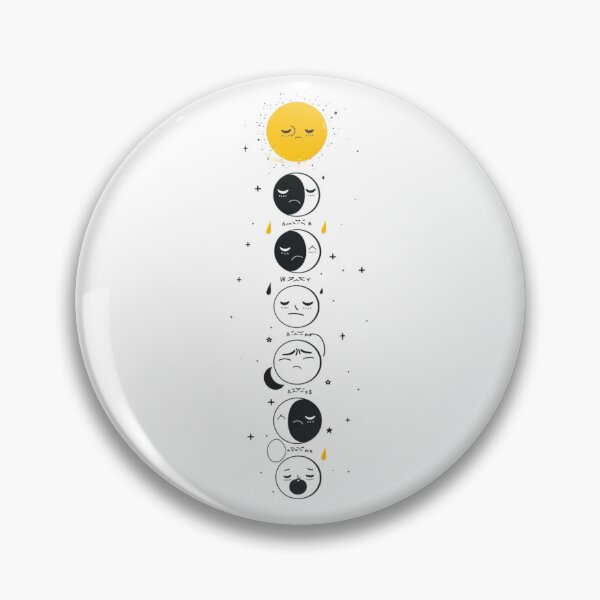 Item preview, Moon Phases Moods  Minimalist Teen Art designed and sold by BoxofMoments.
