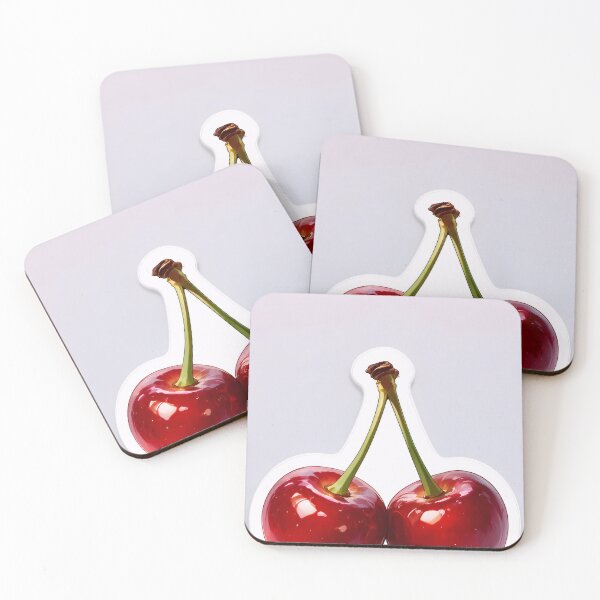 Item preview, 2 cherries purple sticker designed and sold by friendly-pic.