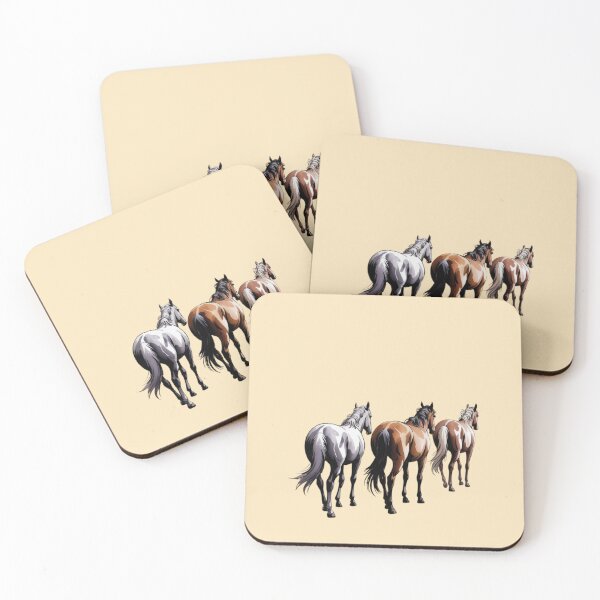 Item preview, three horses walking designed and sold by 123ks.