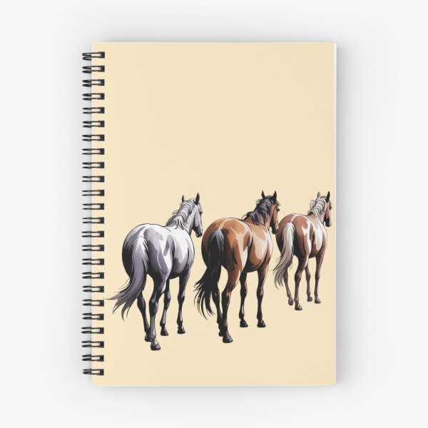 Item preview, three horses walking designed and sold by 123ks.