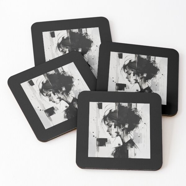 Item preview, Black and white Abstract art designed and sold by Amberkhaan.