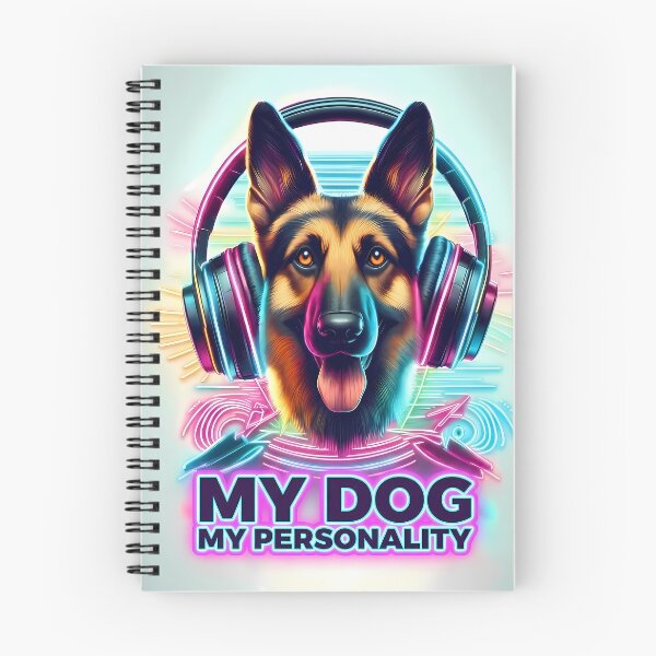 Item preview, Neon German Shepherd Music - World Music Day designed and sold by Art-Arcade6.