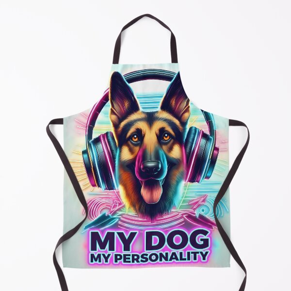Item preview, Neon German Shepherd Music - World Music Day designed and sold by Art-Arcade6.