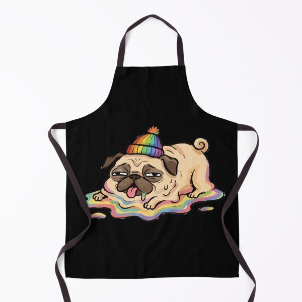 Item preview, Rainbow Beanie Melting Dog designed and sold by Emegan Print Art.