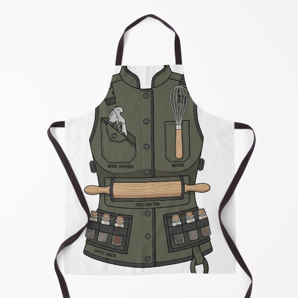 Item preview, Tactical Kitchen Vest - Chef's Ultimate Cooking Gear - Olive Green designed and sold by dkl4u.