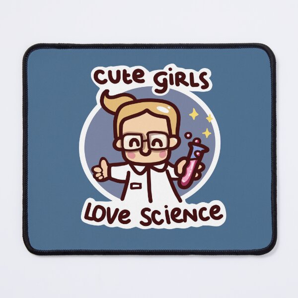 Item preview, Cute girls love science stickers kawaii stem study designed and sold by sianelliot.