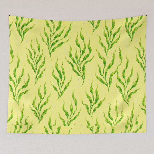 Item preview, Yellow Green Seagrass Art designed and sold by AureliasDesignStudio.