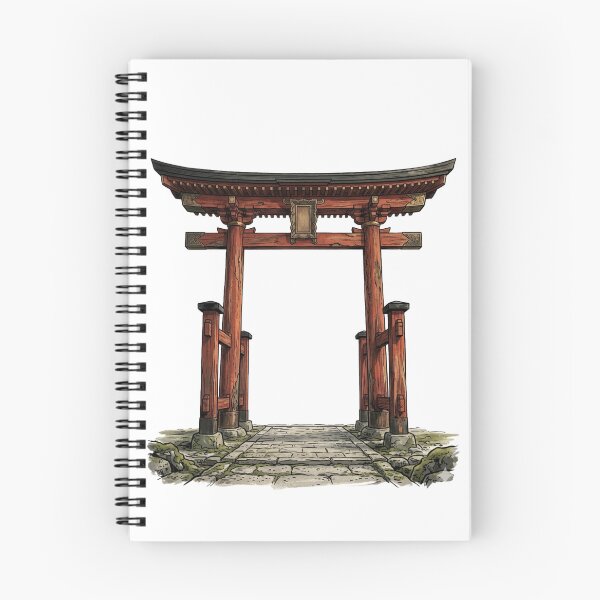Artikelvorschau, Antikes japanisches Torii-Tor | Traditionelle Shinto-Schreinkunst entworfen und verkauft von vekotpu.