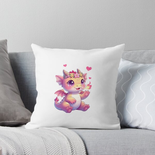 Item preview, Cute Pink Winterwatcher Dragon Sticker designed and sold by ExploreAura Studio.
