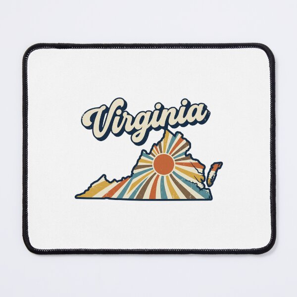 Item preview, Virginia Retro Sunset State Silhouette – Vintage Distressed Design designed and sold by Paper Drip.