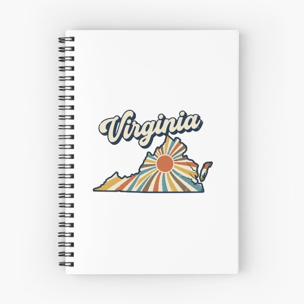 Item preview, Virginia Retro Sunset State Silhouette – Vintage Distressed Design designed and sold by Paper Drip.