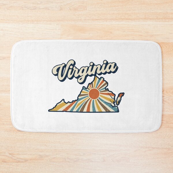Item preview, Virginia Retro Sunset State Silhouette – Vintage Distressed Design designed and sold by Paper Drip.