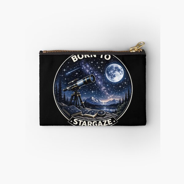 Item preview, Born To Stargaze – Modern Astronomy Telescope Space Design designed and sold by DeepSkyPrints.
