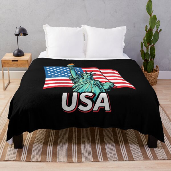 Item preview, Patriotic USA Statue of Liberty and American Flag Graphic designed and sold by Off-Road-Zone.
