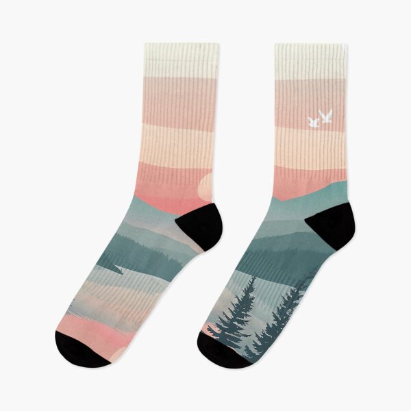 Item preview, Lake Sunset in Forest designed and sold by felix.illustrates.