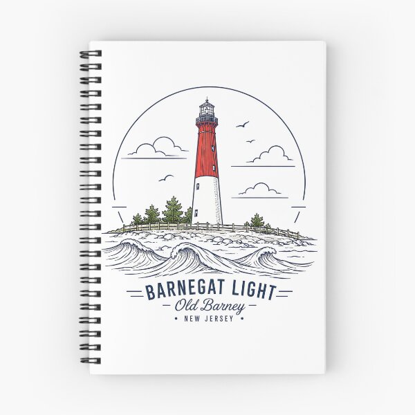 Item preview, Barnegat Light Old Barney Lighthouse Vintage Coastal Design Funny Gifts designed and sold by BadhbhLoot.