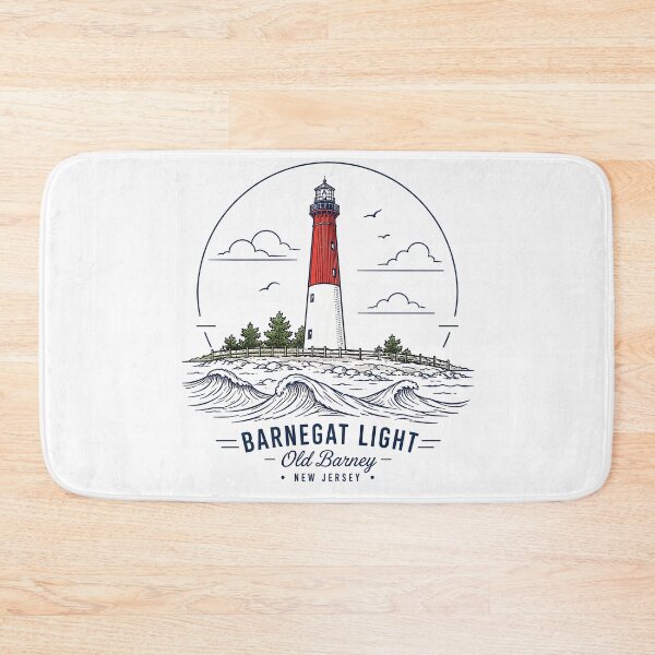 Item preview, Barnegat Light Old Barney Lighthouse Vintage Coastal Design Funny Gifts designed and sold by BadhbhLoot.