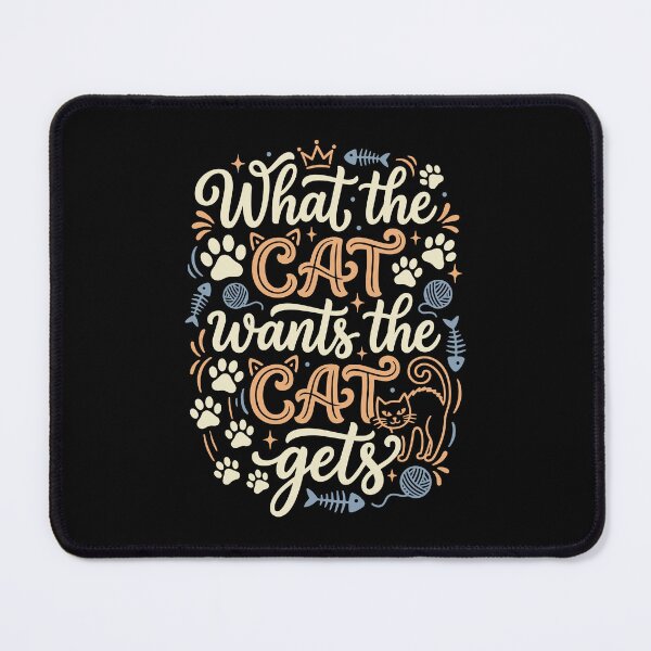 Item preview, What the Cat Wants the Cat Gets Feline Humor designed and sold by AntiqueImages.