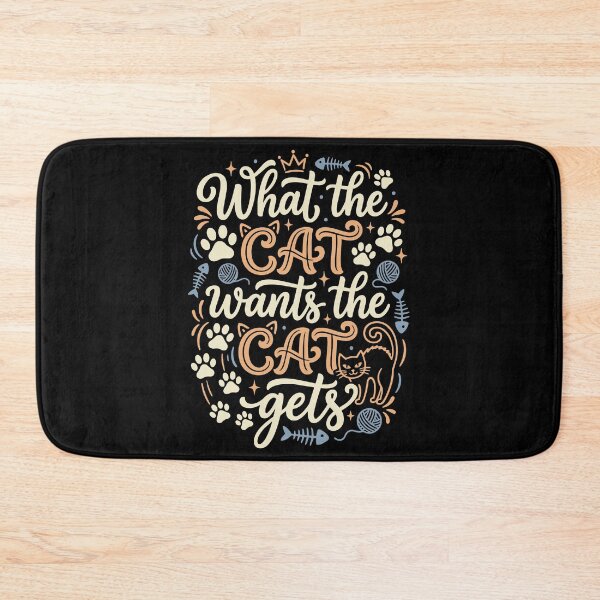 Item preview, What the Cat Wants the Cat Gets Feline Humor designed and sold by AntiqueImages.