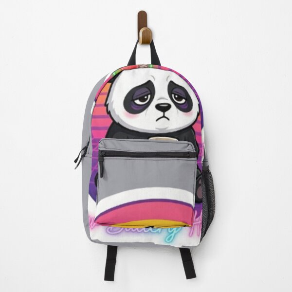 Item preview, Low Battery Human Funny Panda Coffee Sticker designed and sold by Chromatic Artistry.