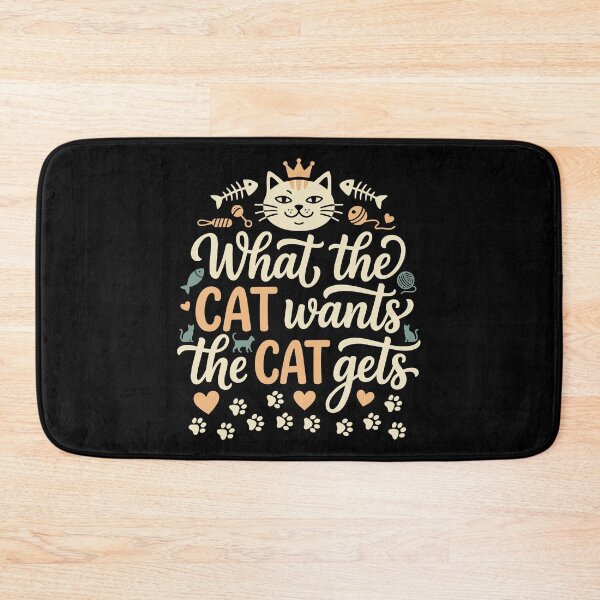 Item preview, What the Cat Wants Cat Gets Funny designed and sold by AntiqueImages.