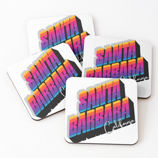Item preview, Santa Barbara California Retro 80s Stripe Design designed and sold by DonnaRaine.