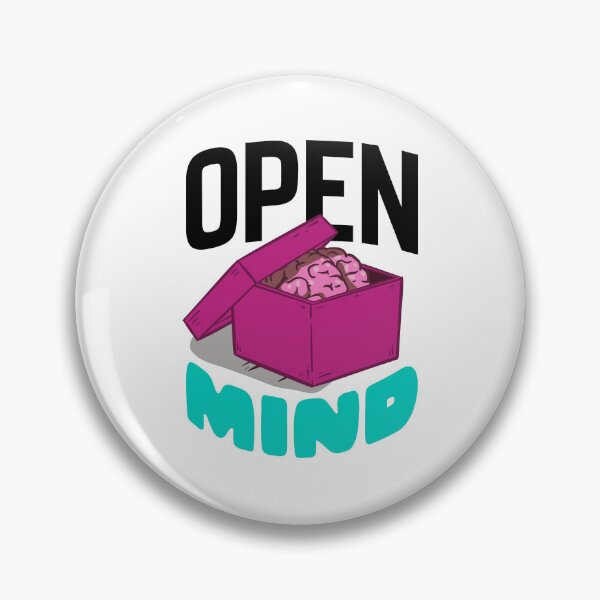 Item preview, Open Mind – Cartoon brain illustration and open-mindedness designed and sold by Mad-bidouille.
