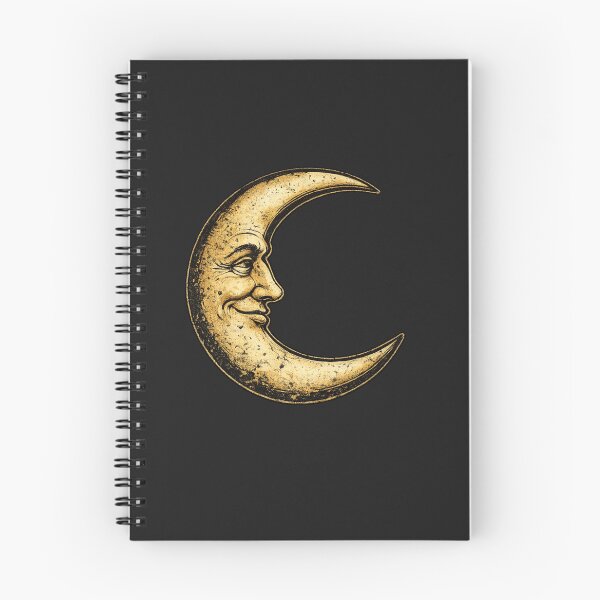 Item preview, Crescent Moon Vintage Distressed Man in the Moon for Retro Lovers designed and sold by RickE.