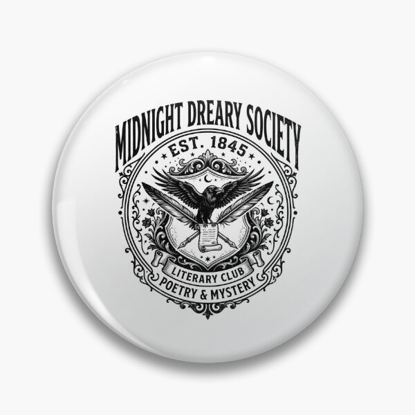Item preview, Midnight Dreary Society Est 1845 Literary Club Gothic Design designed and sold by Fenay Designs.