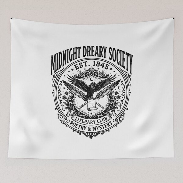 Item preview, Midnight Dreary Society Est 1845 Literary Club Gothic Design designed and sold by Fenay Designs.