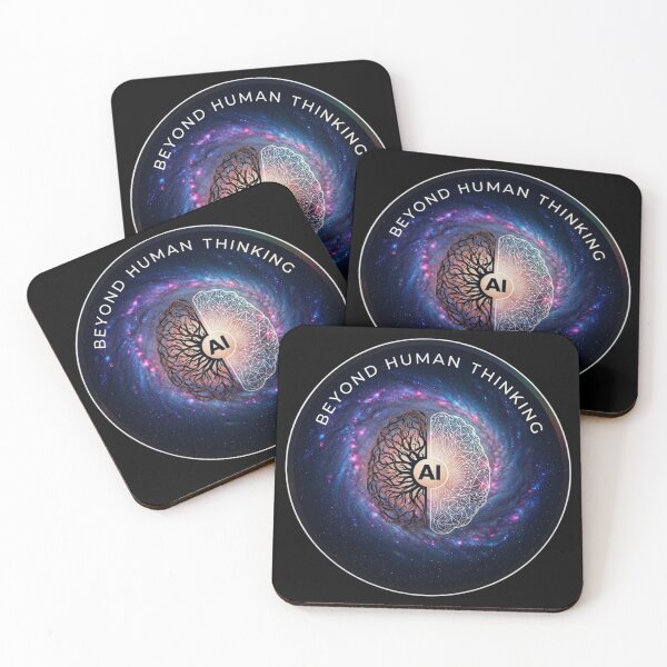 Item preview, Copy of Beyond Human Thinking Futuristic Brain Design | AI vs Human Mind Cosmic Concept designed and sold by Altair_.