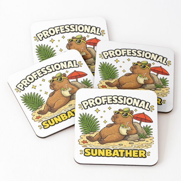Item preview, Funny Lazy  Capybara Beach Lover Summer Gift designed and sold by Gentlestate.