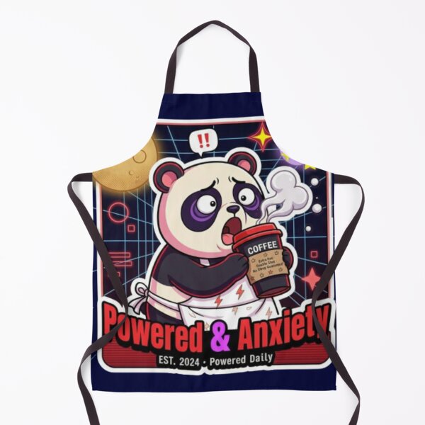 Item preview, Retro 80s Panda - Extra Hot Double Shot Coffee Art designed and sold by Chromatic Artistry.