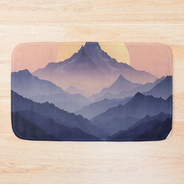 Item preview, Mountain Range at Twilight designed and sold by felix.illustrates.