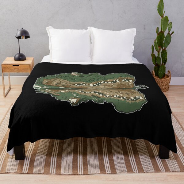Item preview, Lurking Green Alligator Head Water Reflection - Wildlife Wall Art designed and sold by Cust-tshirts.
