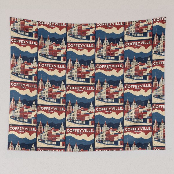 Item preview, Coffeyville Kansas 1950s USA Vintage Travel Tourism designed and sold by TravelersGems.