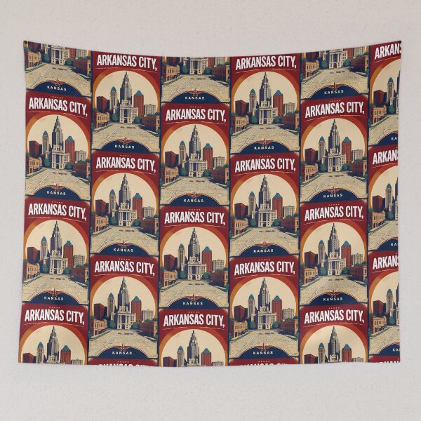 Item preview, Arkansas City Kansas 1950s USA Vintage Travel Tourism designed and sold by TravelersGems.