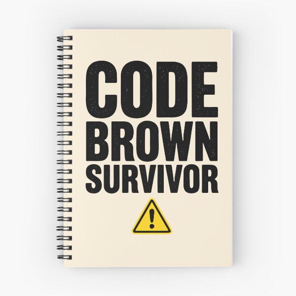 Item preview, Code Brown Survivor Funny Nurse Badge Gift Design designed and sold by Dantin.