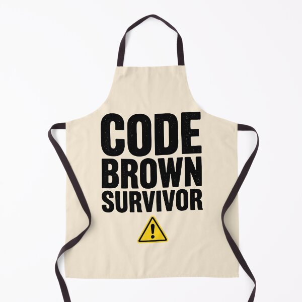 Item preview, Code Brown Survivor Funny Nurse Badge Gift Design designed and sold by Dantin.
