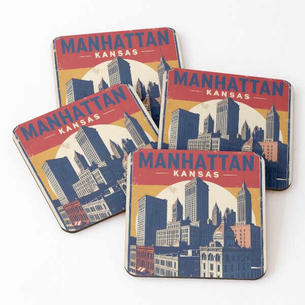 Item preview, Manhattan Kansas 1950s USA Vintage Travel Tourism designed and sold by TravelersGems.
