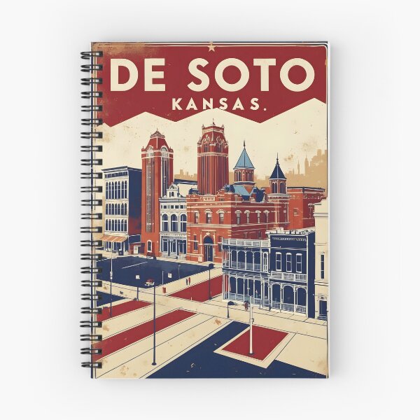 Item preview, De Soto Kansas 1950s USA Vintage Travel Tourism designed and sold by TravelersGems.