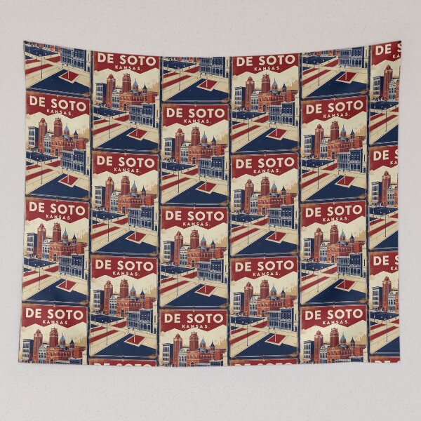 Item preview, De Soto Kansas 1950s USA Vintage Travel Tourism designed and sold by TravelersGems.