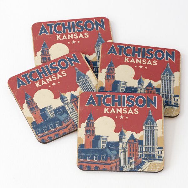 Item preview, Atchison Kansas 1950s USA Vintage Travel Tourism designed and sold by TravelersGems.