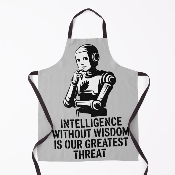 Item preview, BANKSY AI - INTELLIGENCE WITHOUT WISDOM IS OUR GREATEST THREAT designed and sold by 123ks.