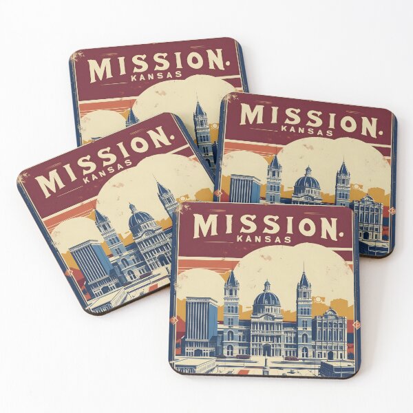 Item preview, Mission Kansas 1950s USA Vintage Travel Tourism designed and sold by TravelersGems.