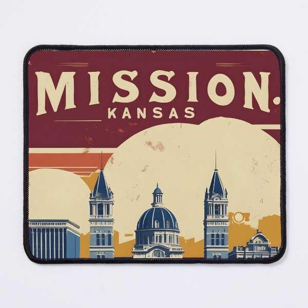 Item preview, Mission Kansas 1950s USA Vintage Travel Tourism designed and sold by TravelersGems.
