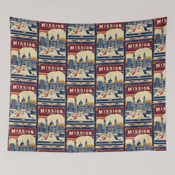 Item preview, Mission Kansas 1950s USA Vintage Travel Tourism designed and sold by TravelersGems.